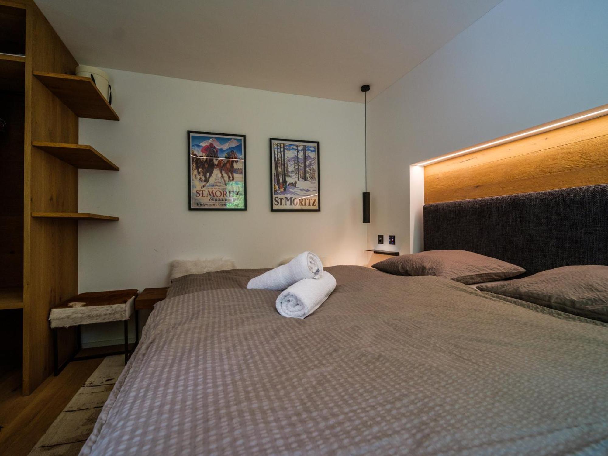 Luxury Mountain Apartment With Private Sauna And Underground Parking Saint-Moritz Extérieur photo